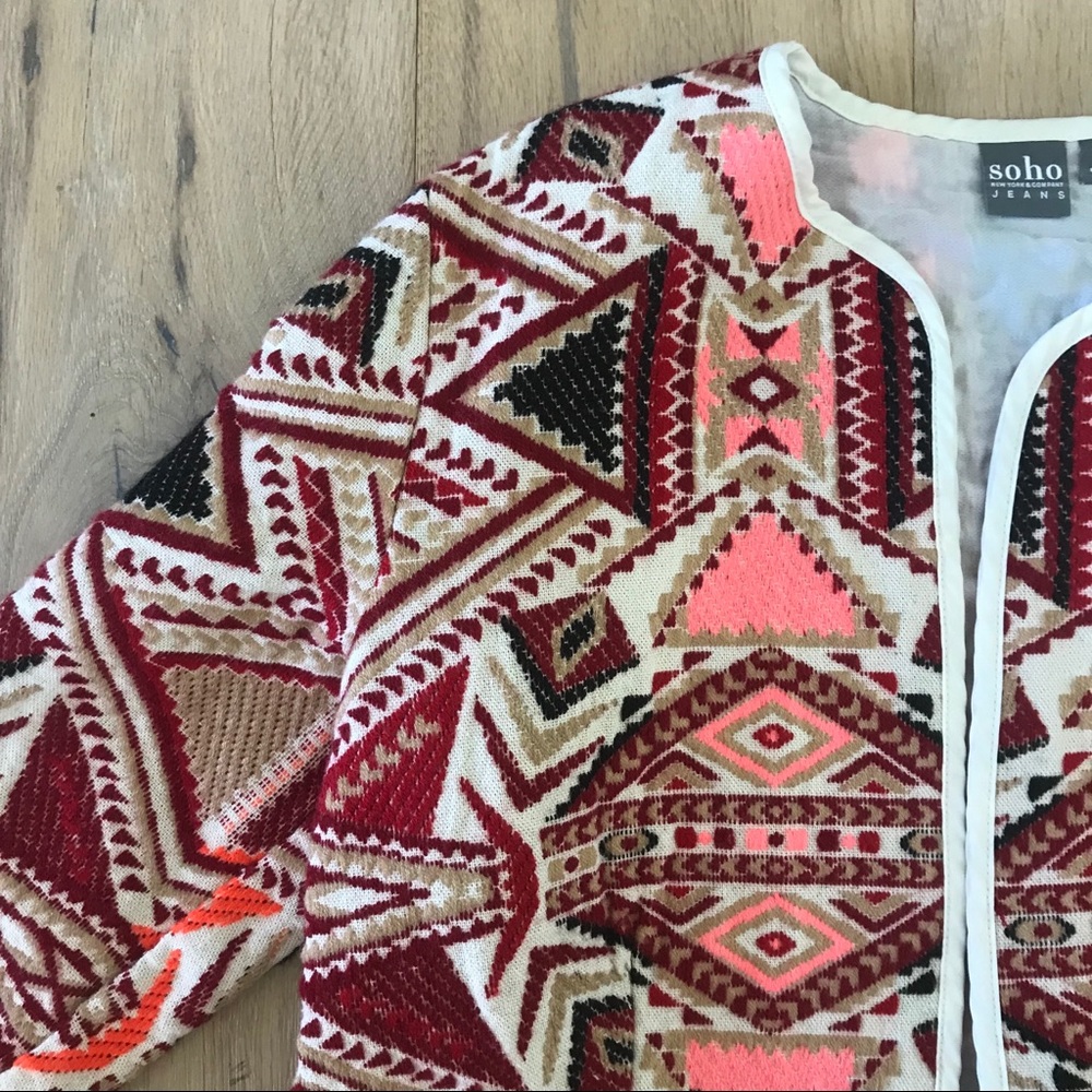 Aztec Pattern Blazer - image 4